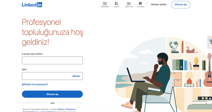 linkedin ana sayfa