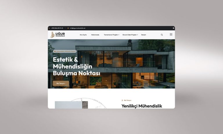 Uğur Mühendislik Web Tasarım